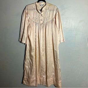 Christian Dior Vintage 1980's Pink Silk Nightgown Miss Dior